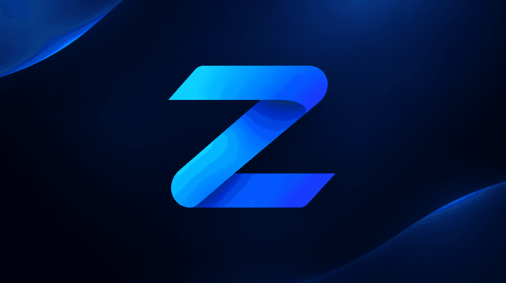 The supplied Zoon blue-gradient Z on a deep navy background